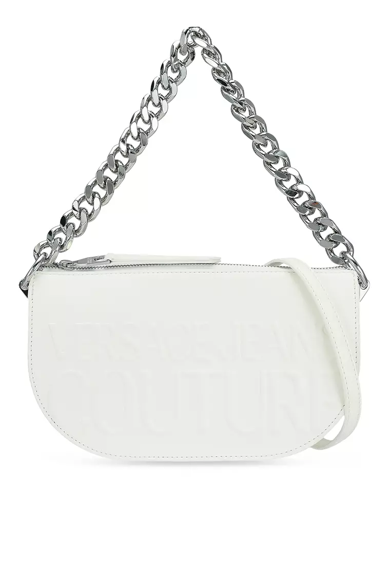 Buy VERSACE JEANS COUTURE Institutional Logo Embossed Shoulder Bag