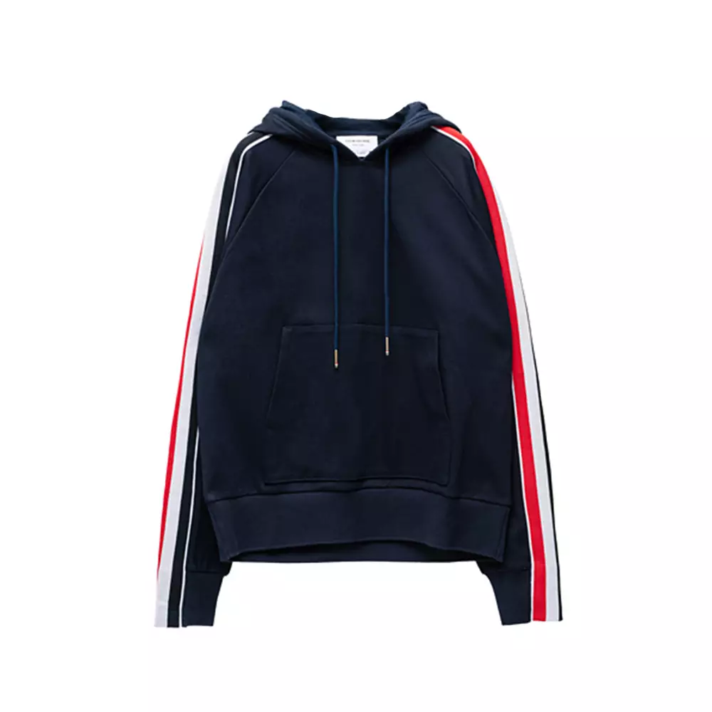 [12.12 Dealcember] Interlocking RWB Stripe Hoodie Navy