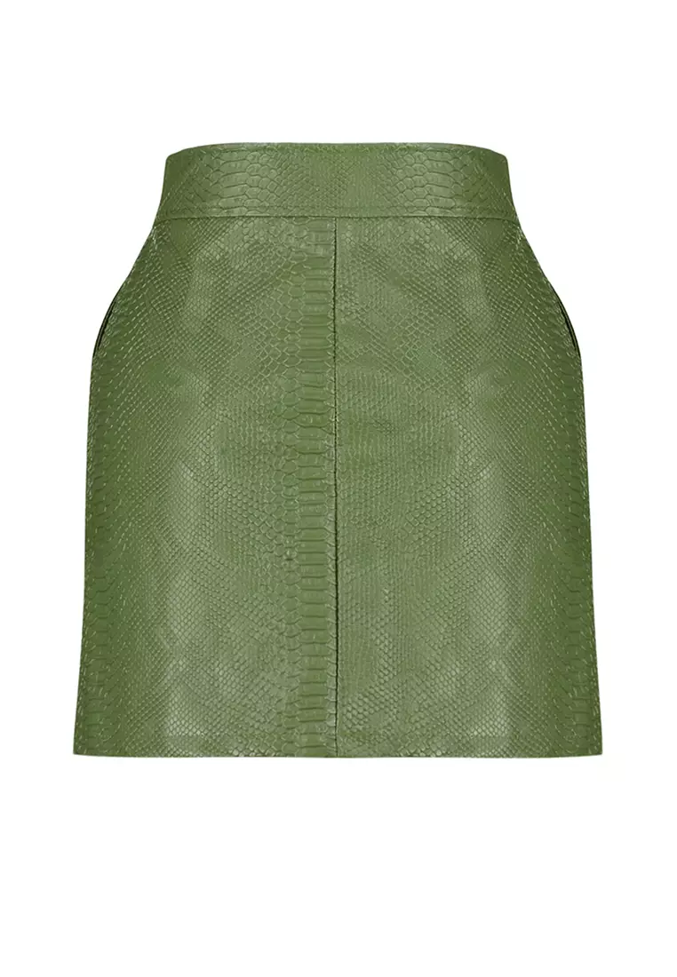 Leather Look Skirt