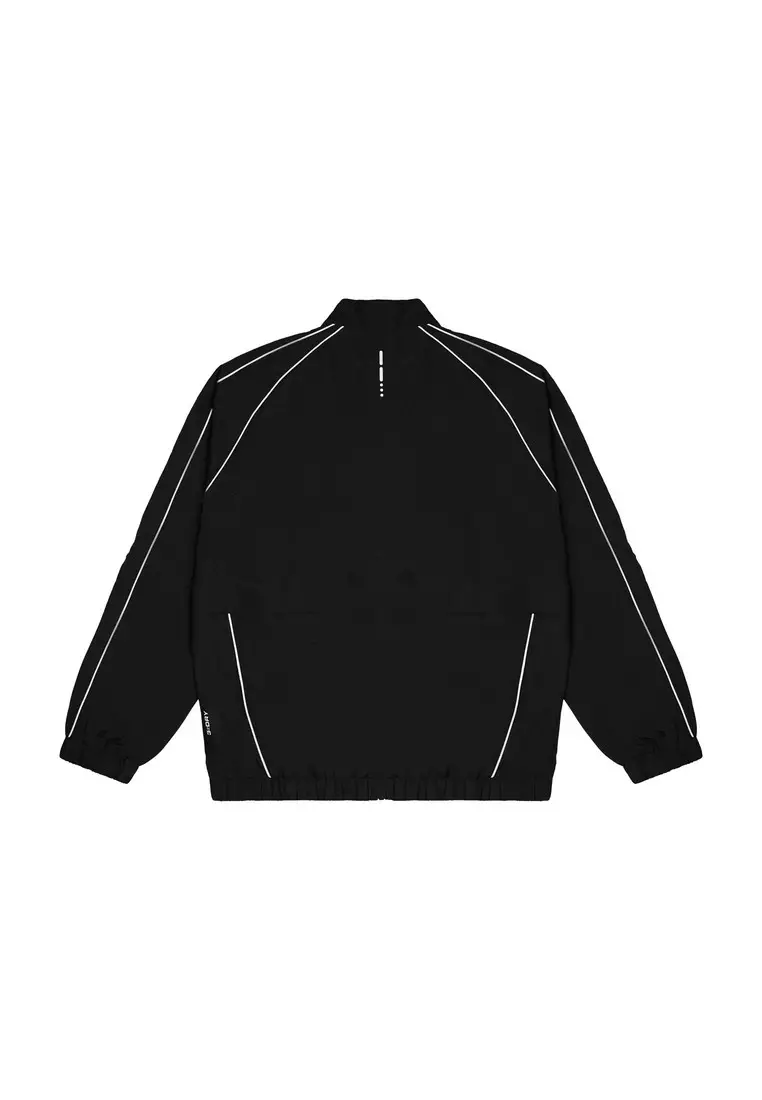 3Second Men's Tracker Jacket Regular Fit Taslan Sporty Ebony OL-C160426