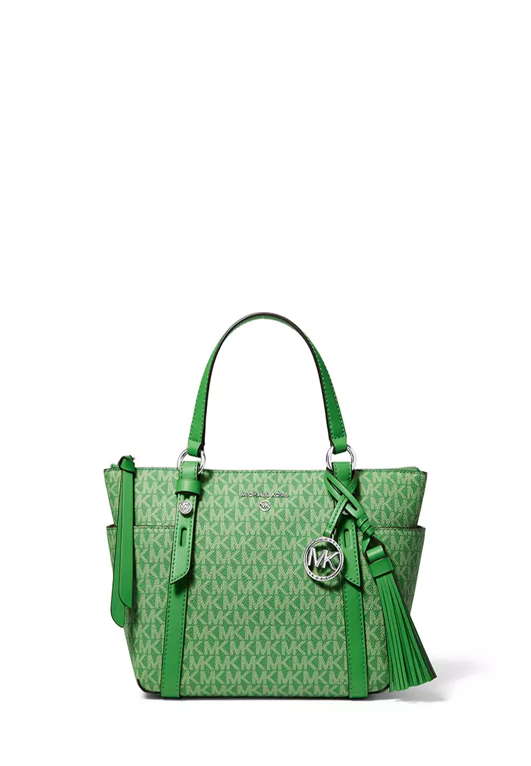 MICHAEL Michael Kors Sullivan Small Top-zip Tote Bag in Green