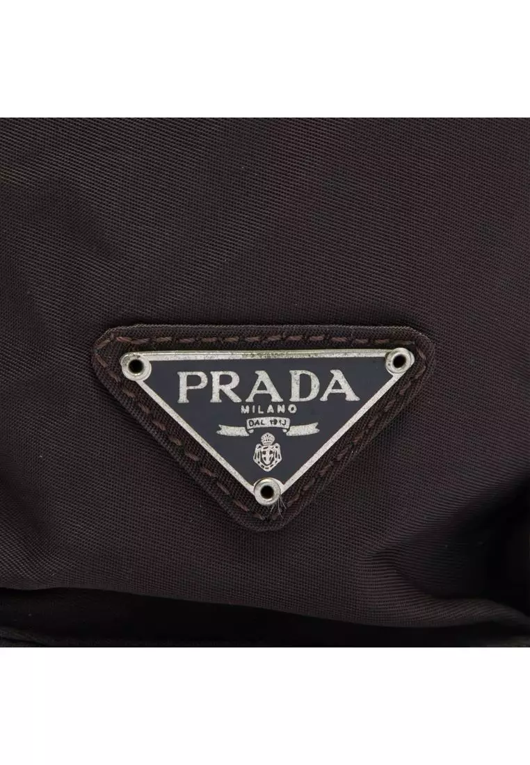 Pre-Loved Prada Tessuto Metal Handle Bag