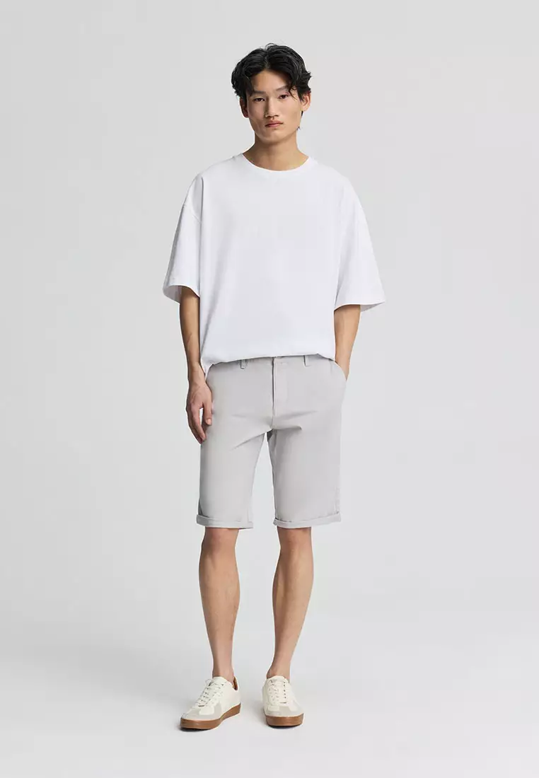 Men's Chino Shorts With Cuffs