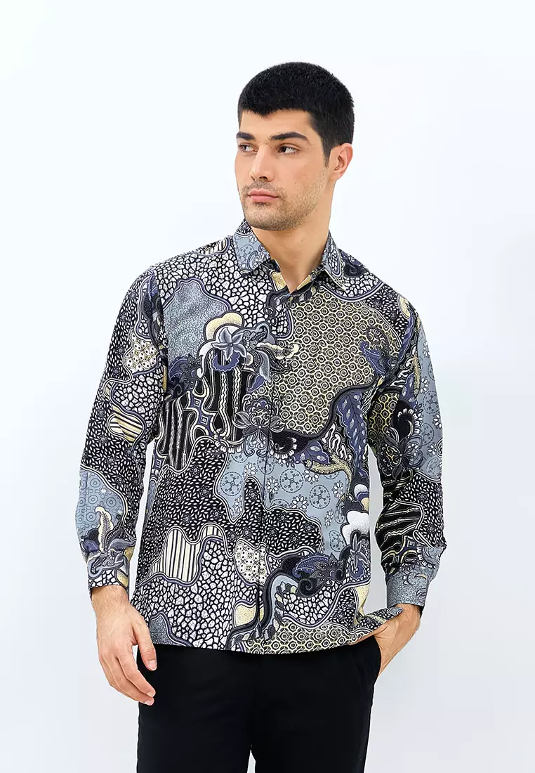 Jual ODZA CLASSIC Odza Batik Regular fit Kemeja Pria Lengan Panjang ...