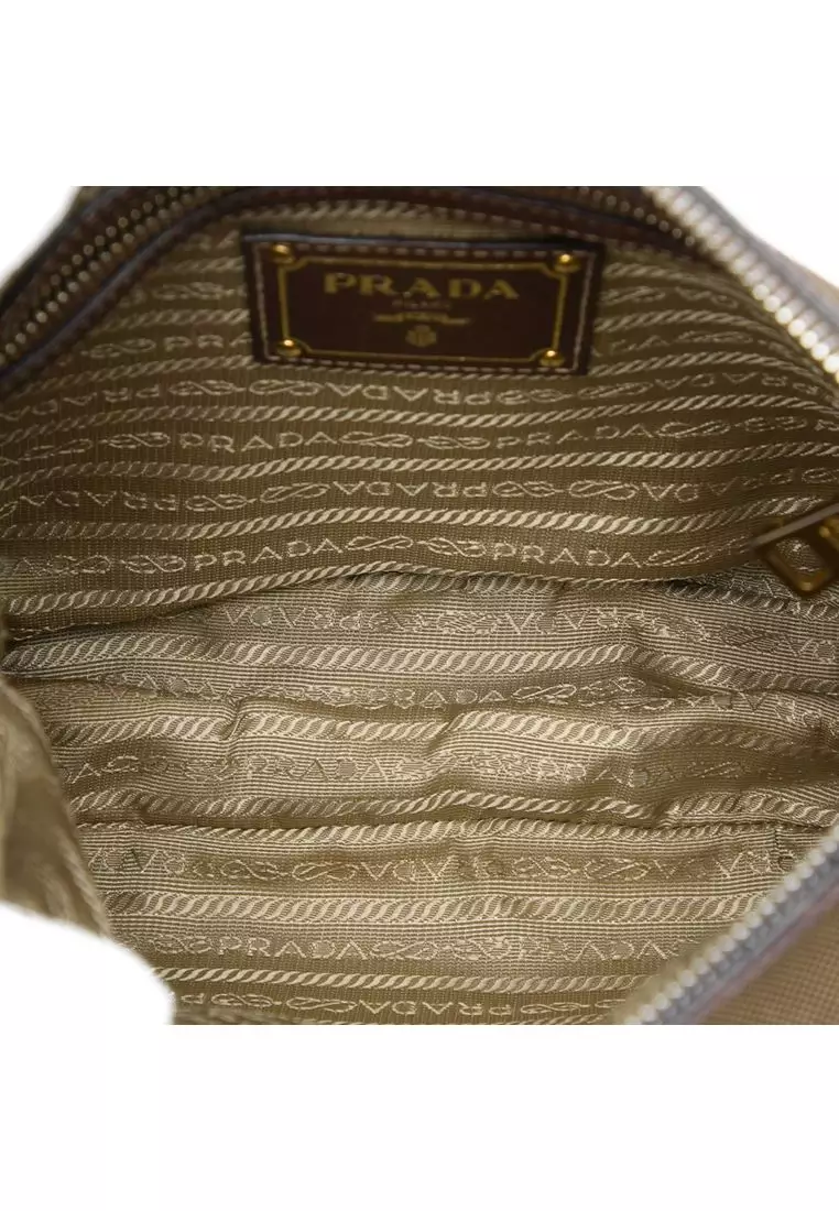 Pre-Loved Prada Canvas Canapa Logo Crossbody