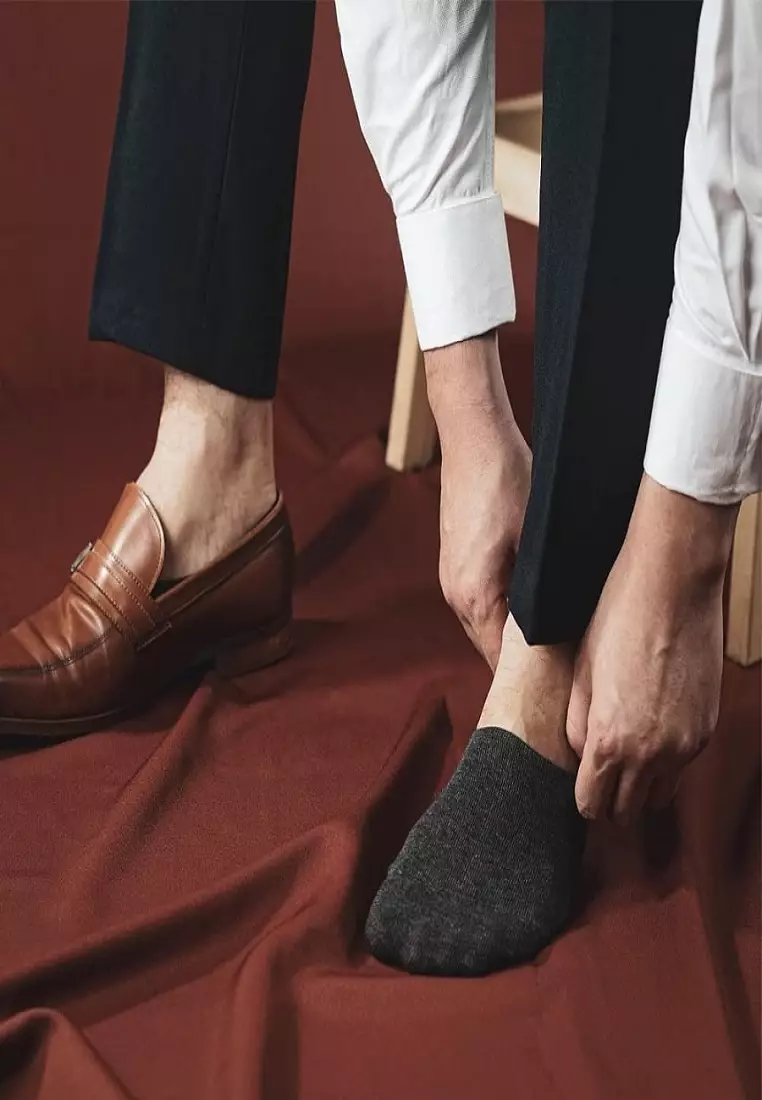 Houseofcuff Kaos Kaki SHOE LINER SOCKS DARK BROWN