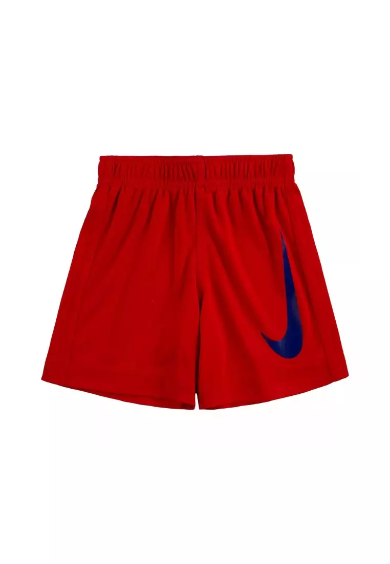 All red shop nike shorts