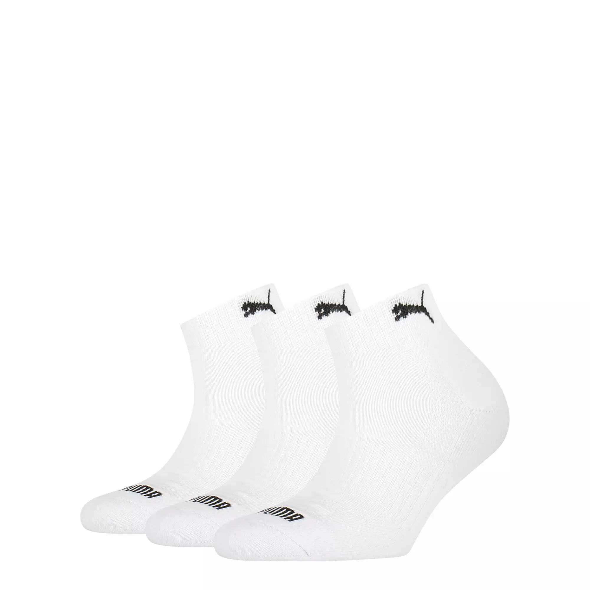 PUMA Unisex Quarter Socks (3-Pack)