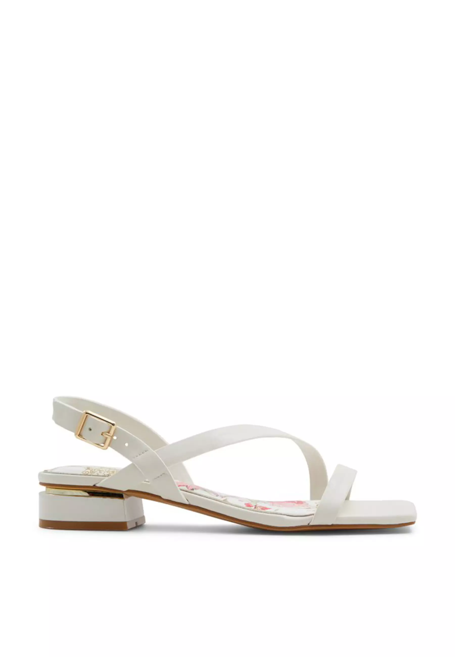 Aldo white shop flip flops