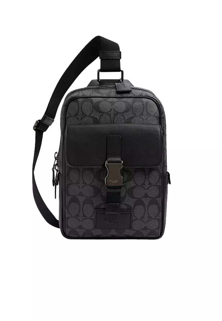 バッグ COACH Track Pack Signature Canvas Buy Coach Track Pack In Signature Canvas Black C2711 2026 Online