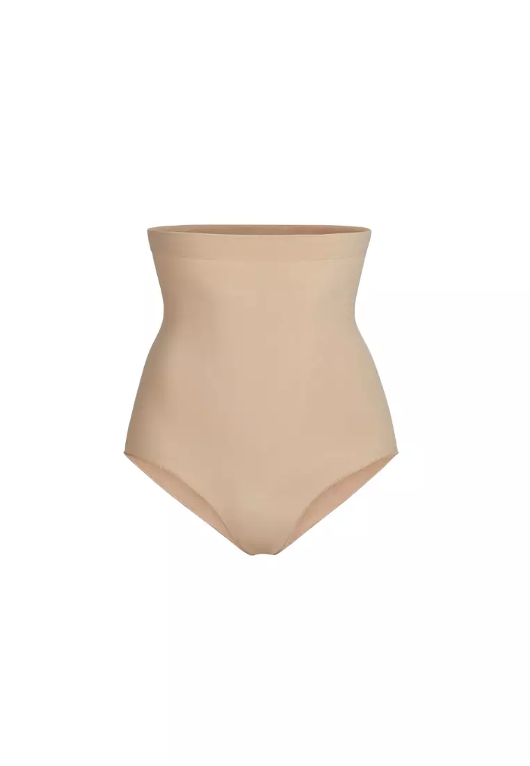 Premium Daelyn High-Waisted Girdle Panties in Nude Shapewear Compression