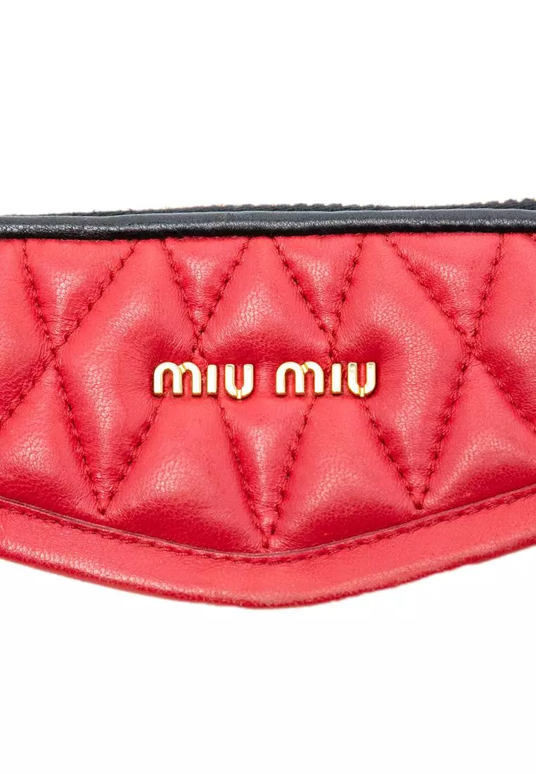 Pre-Loved Miu Miu Bicolor Nappa Biker Satchel