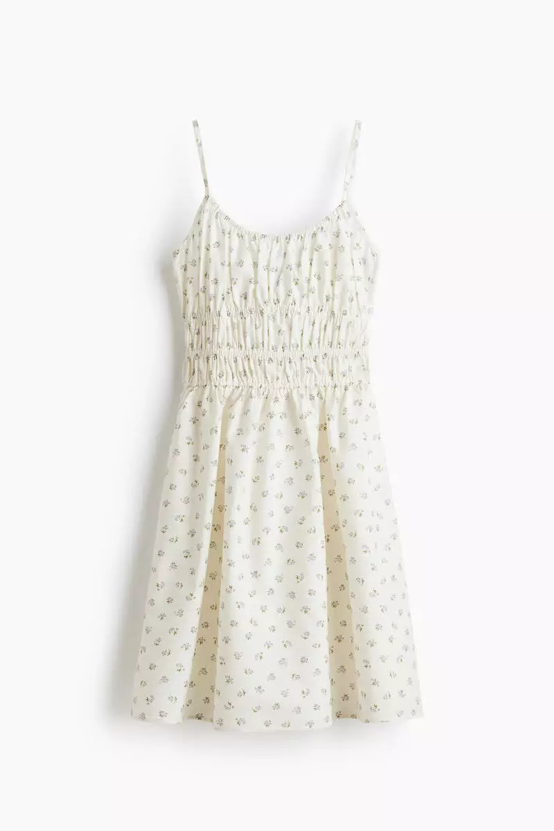 Tie-strap cotton dress