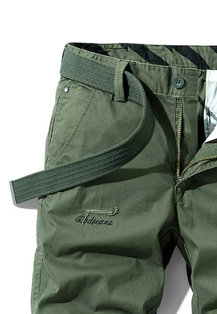 Embroidery Cotton Casual Shorts GJL18651