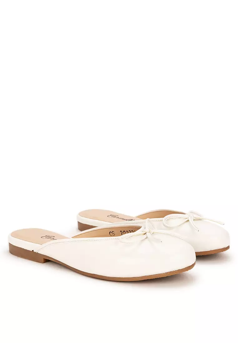Round Toe Flat Mules
