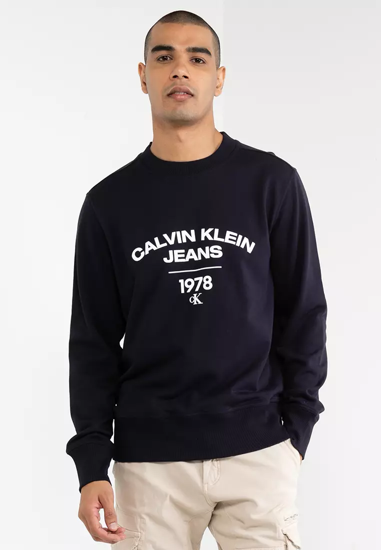 Calvin Klein Varsity Curve Sweatshirt Hong | Online Calvin Calvin ZALORA Kong | 2024 Jeans Buy Klein - Klein