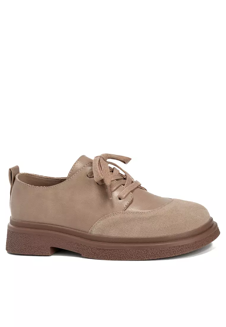 Discount on Twenty Eight Shoes  shoes - SKU: Suede Patchwork Derby Shoes WW688-3