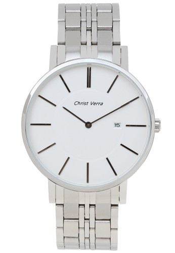 Christ Verra Fashion Men's Watch CV 63721G-11 SLV White Silver Stainless Steel