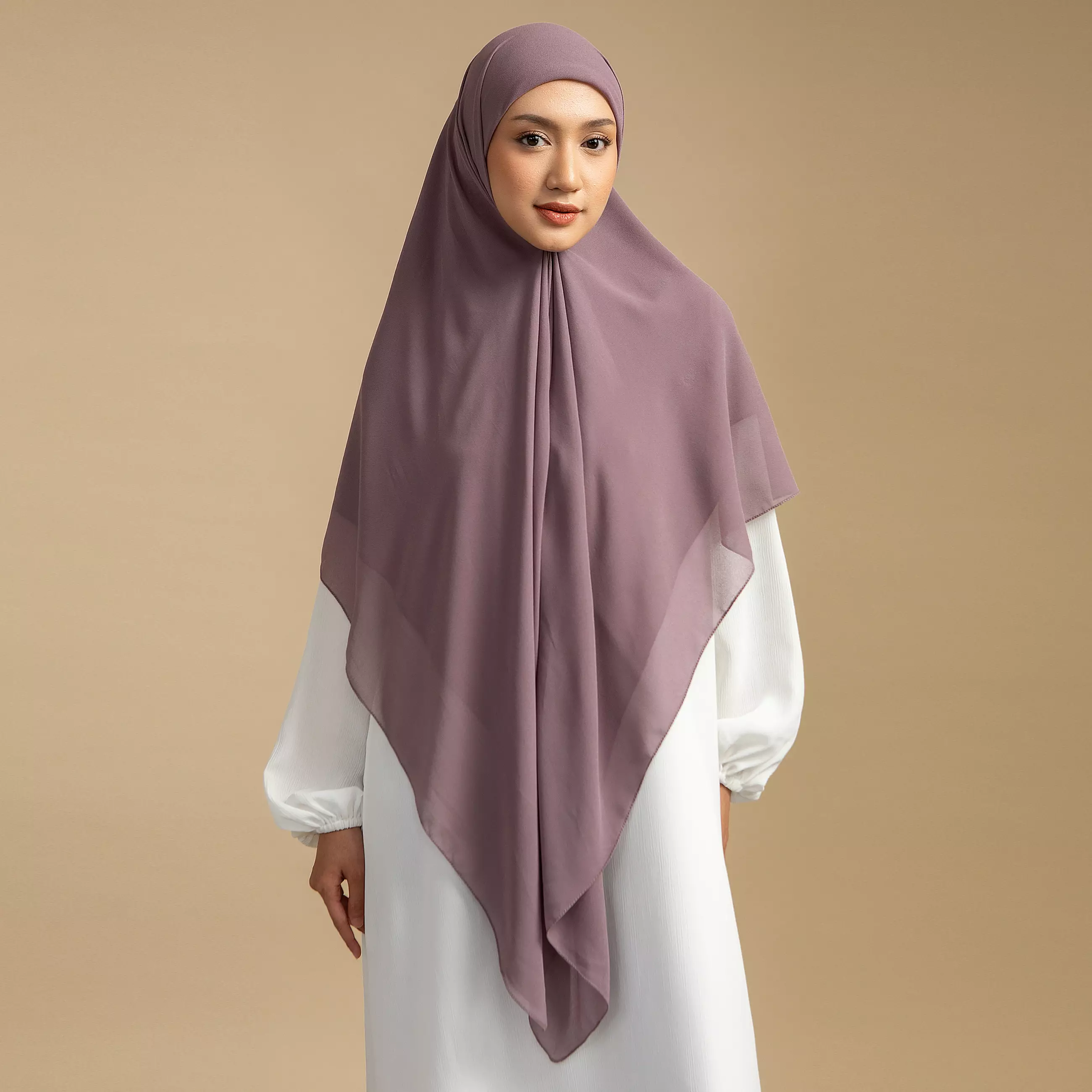 Bawal Inner Square Syari Purple Pastel