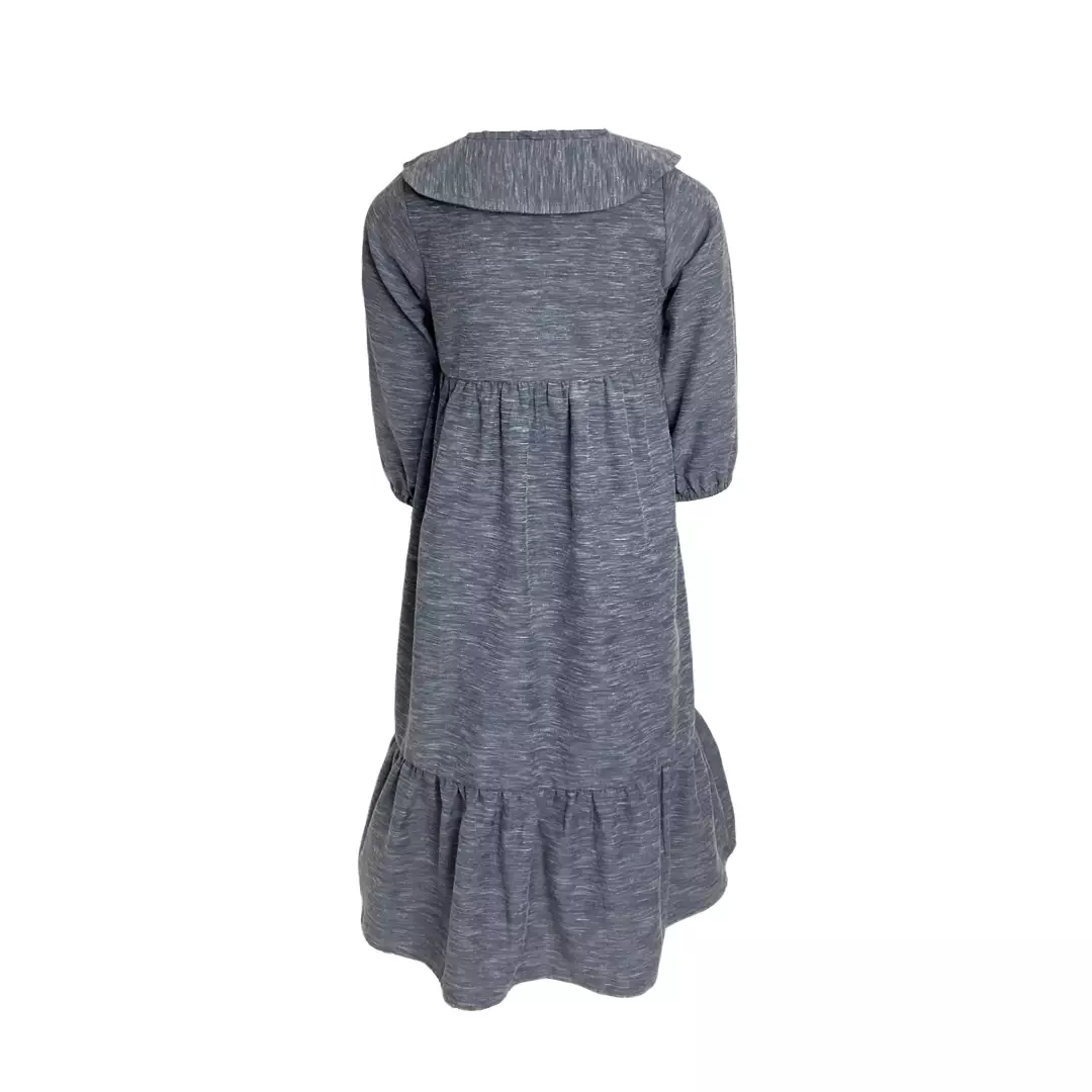 Pingu Gamis Anak Perempuan Polos + Hijab Navy 95400129