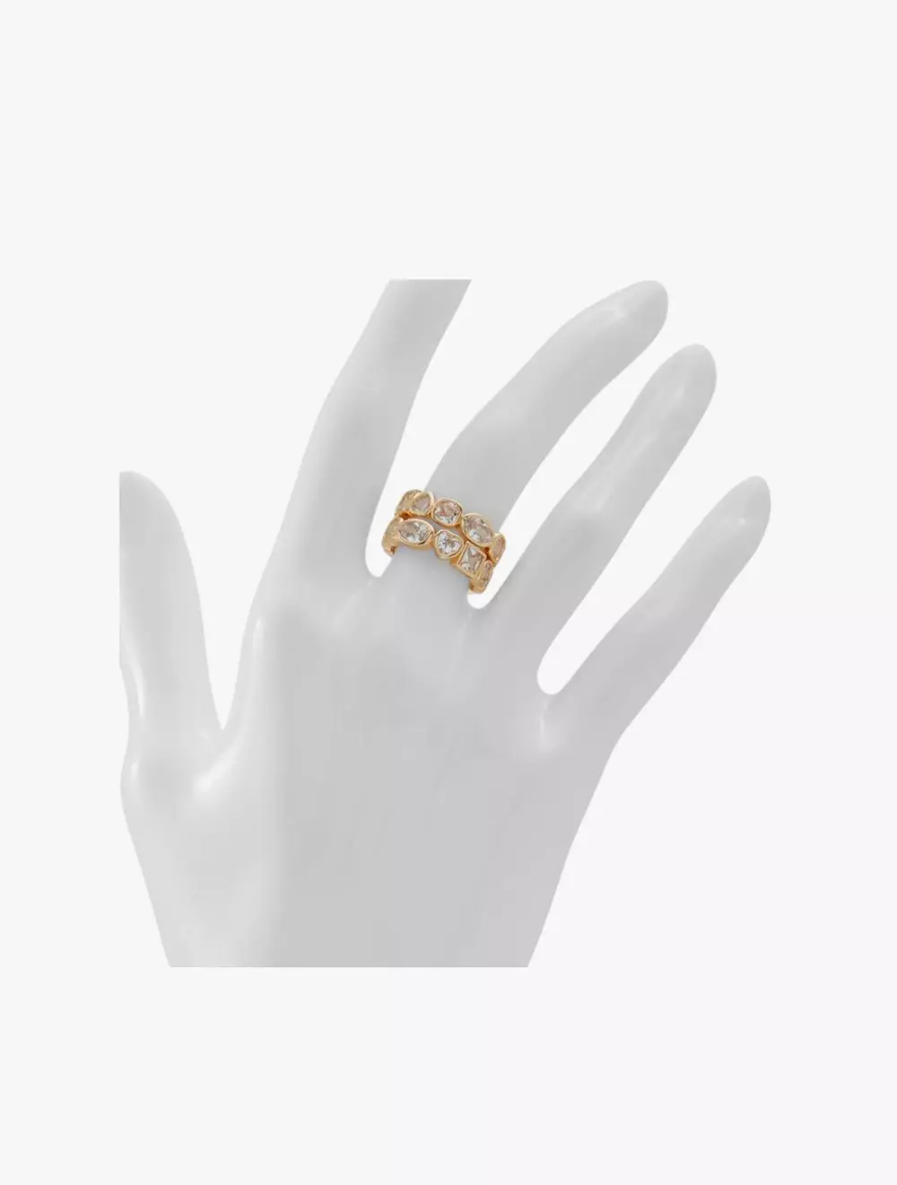 ALDO Forlifers Rings - Gold/Clear Multi