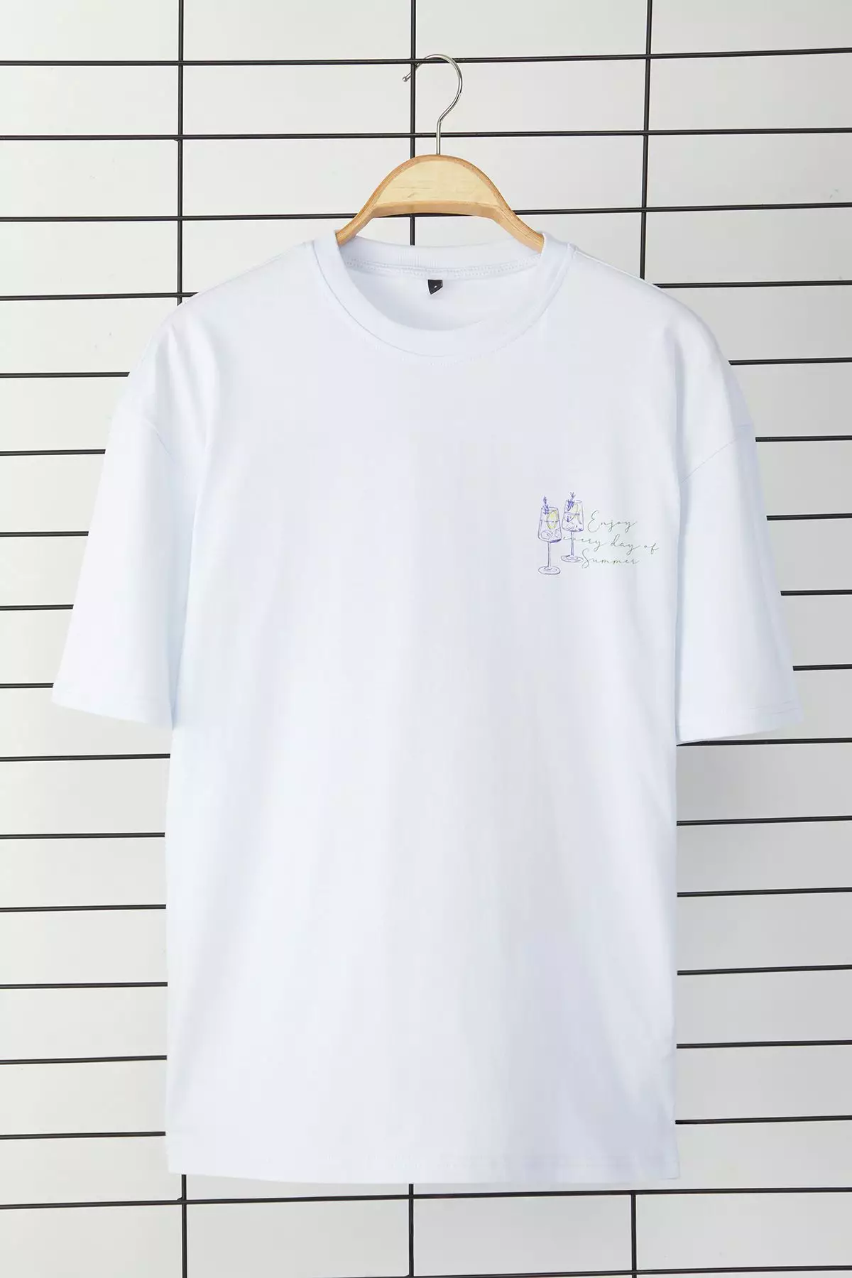 Oversize/Wide Cut Back Printed T-shirt