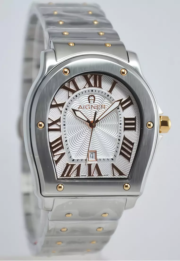 Aigner Sigma Silver Dial Stainless Steel Swiss Made Quartz - Men’s Watch - A105104