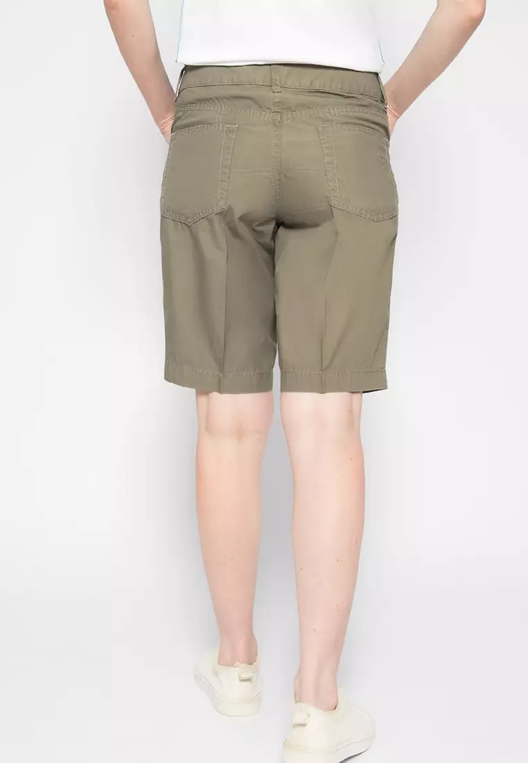 LGS Celana Pendek Wanita Slim Fit Coklat cokklat Size L