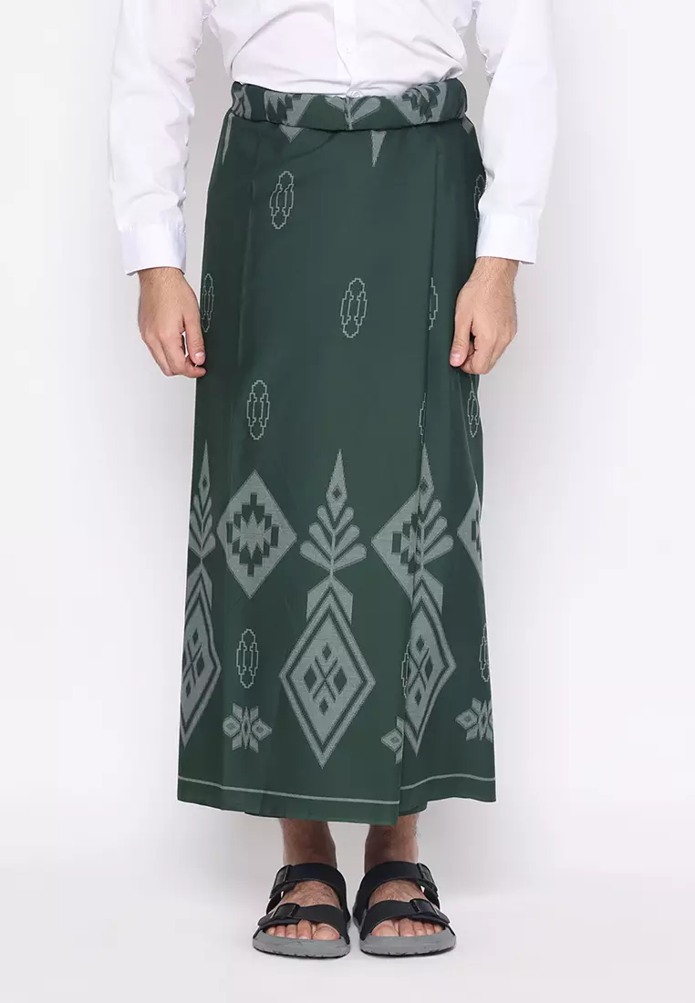 Hadinata Batik Sarung Hisyam Hijau