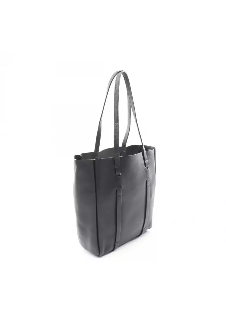 Pre-Loved BALENCIAGA Everyday tote XS Handbag tote bag leather black 2WAY