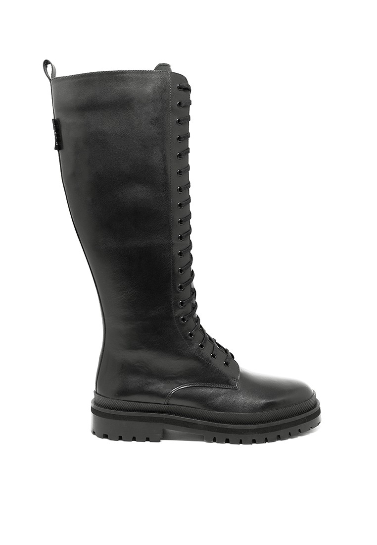 Lucie Knee High Lace Up Boot