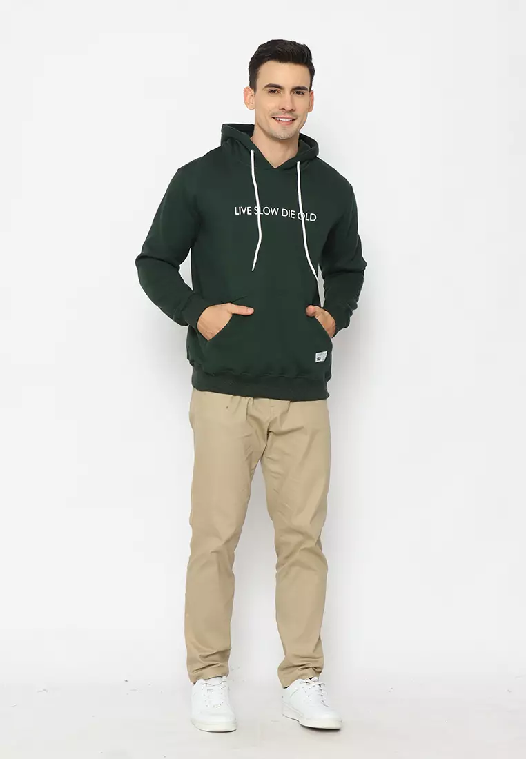 17SEVEN Hoodie Sablon 0303-LIVESLOW-GRN