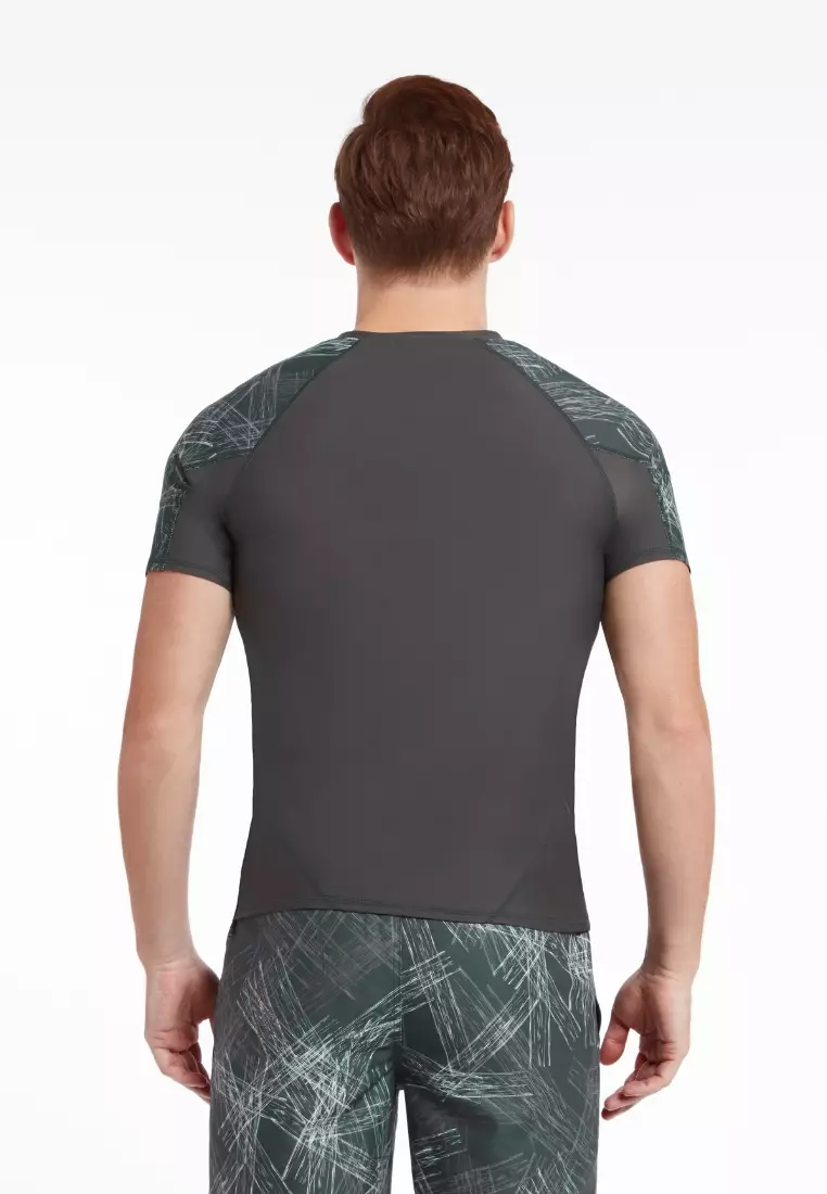 Men The Space Short Sleeve Rash Guard
