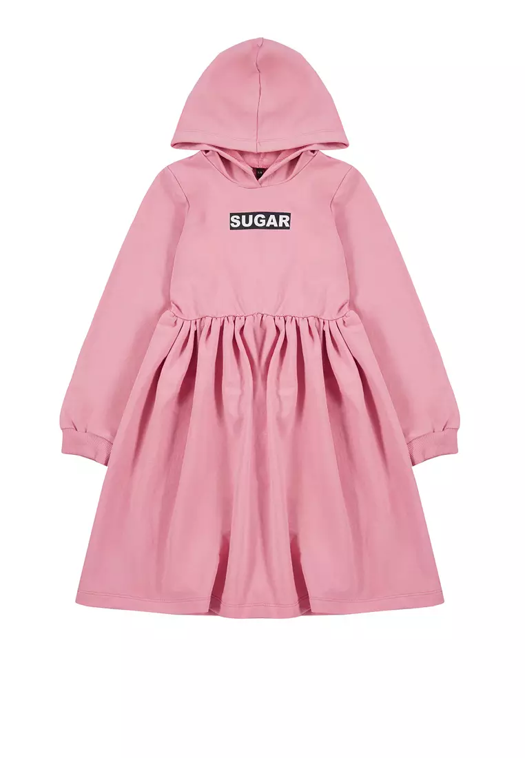open lace back dress Camo Hooded Dress main image 0