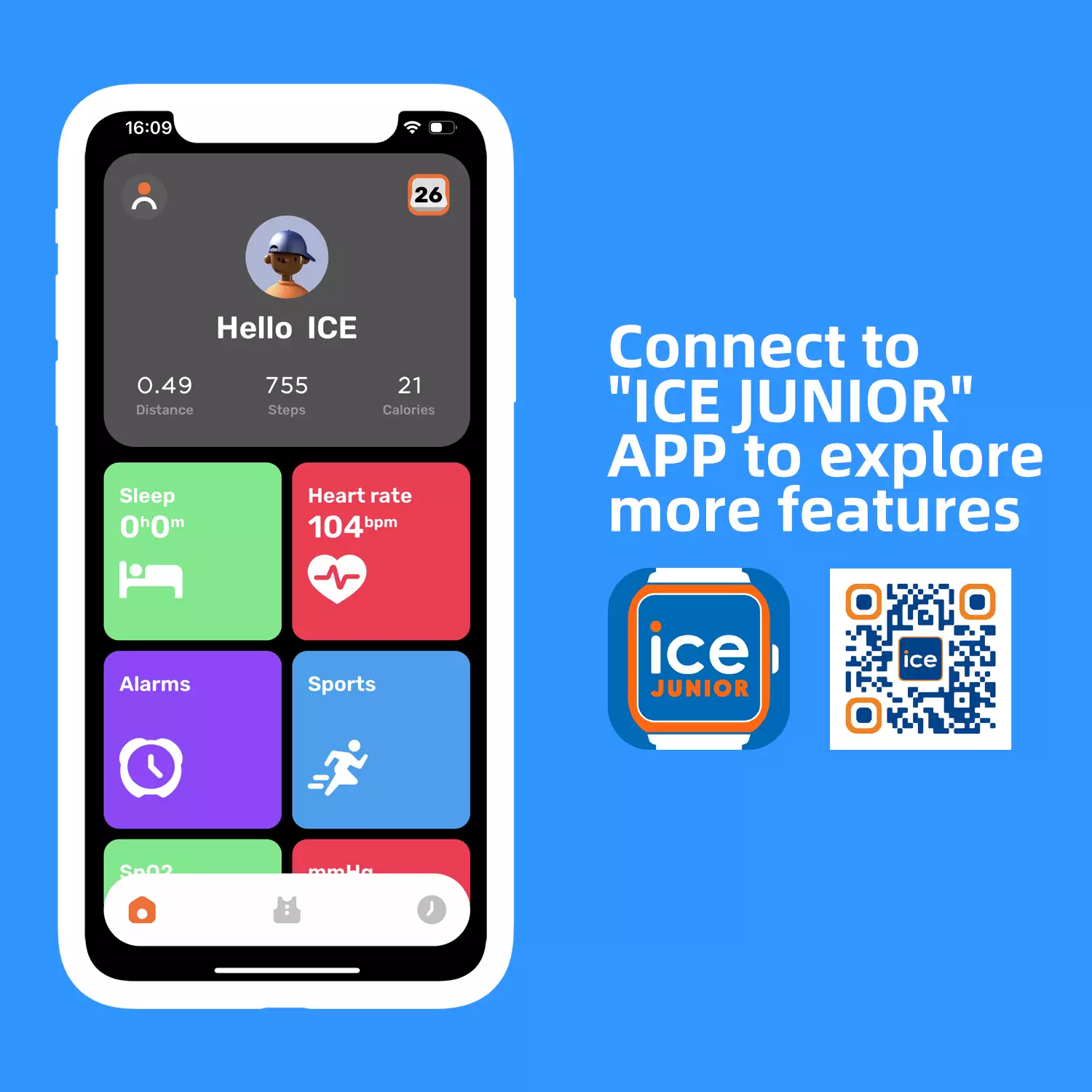 ICE Junior Smart Watch 3.0 AMOLED - Blue [024295]