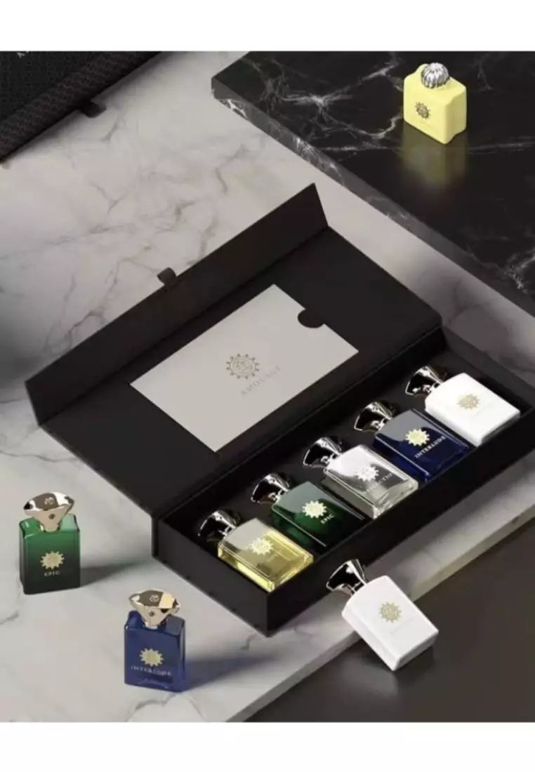 Buy Amouage AMOUAGE - Men's Miniature Collection Fragrance Gift Set 7 ...