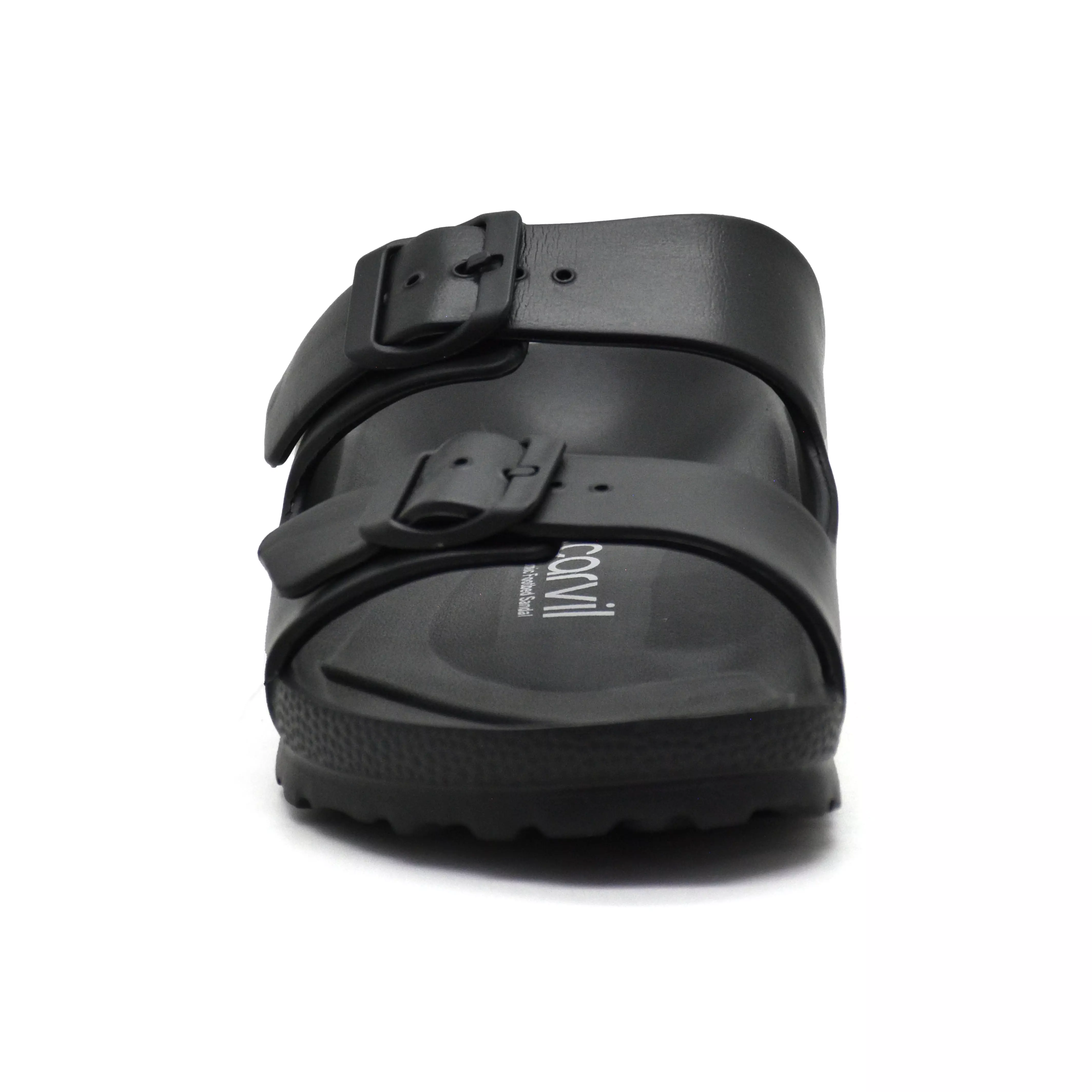 Carvil Sandal Pria Wanita Flash-02 PU Black
