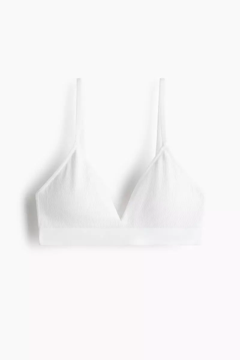 Seamless padded soft bra