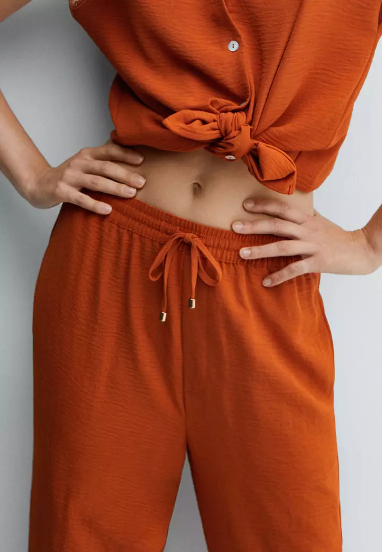 Buy Mango Flowy Jogger Pants Online ZALORA Malaysia
