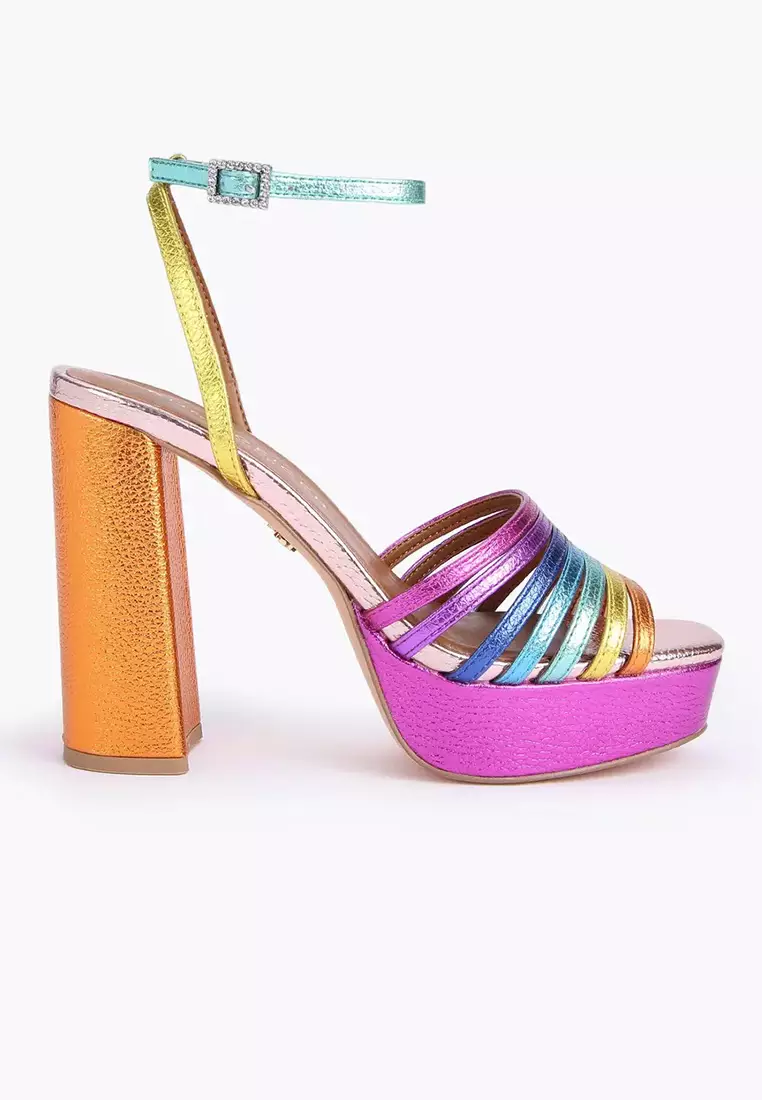 Discount on Kurt Geiger  shoes - SKU: Pierra Platform Sandal Multicolor