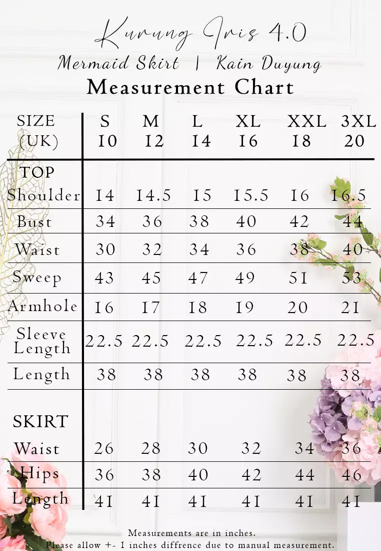 Luxe Gold Foiled Floral Baju Kurung Moden Chiffon in White