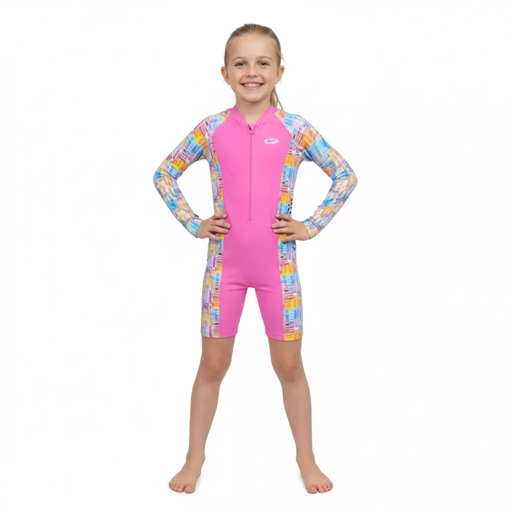 Opelon - GIRLS SHORT  DIVING SUIT LS - BAJU RENANG ANAK PEREMPUAN LENGAN PANJANG