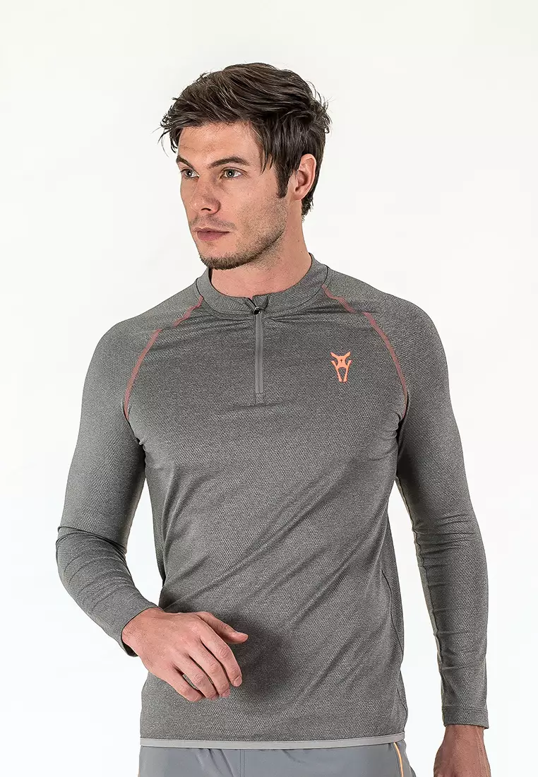 Men Alacrity Long Sleeve Top (Grey)