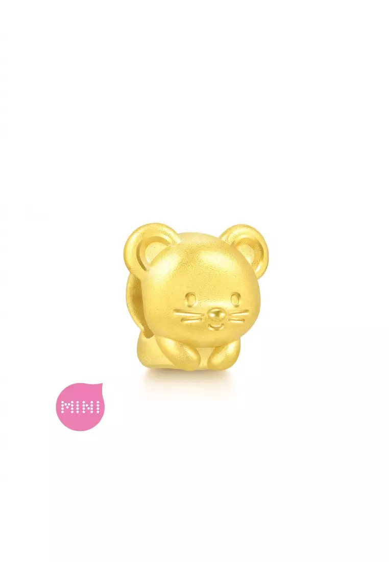 Charme 999 24K Gold Chinese Zodiac Rat Charm 93691C (Bracelet not included)