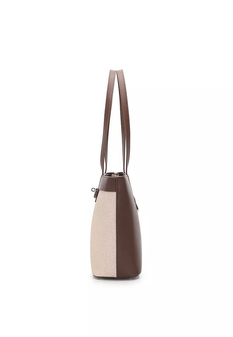 Women's Top Handle Bag / Sling Bag / Crossbody Bag / Shoulder Bag (手拿袋 / 斜孭袋 / 單肩包) - 米黃色