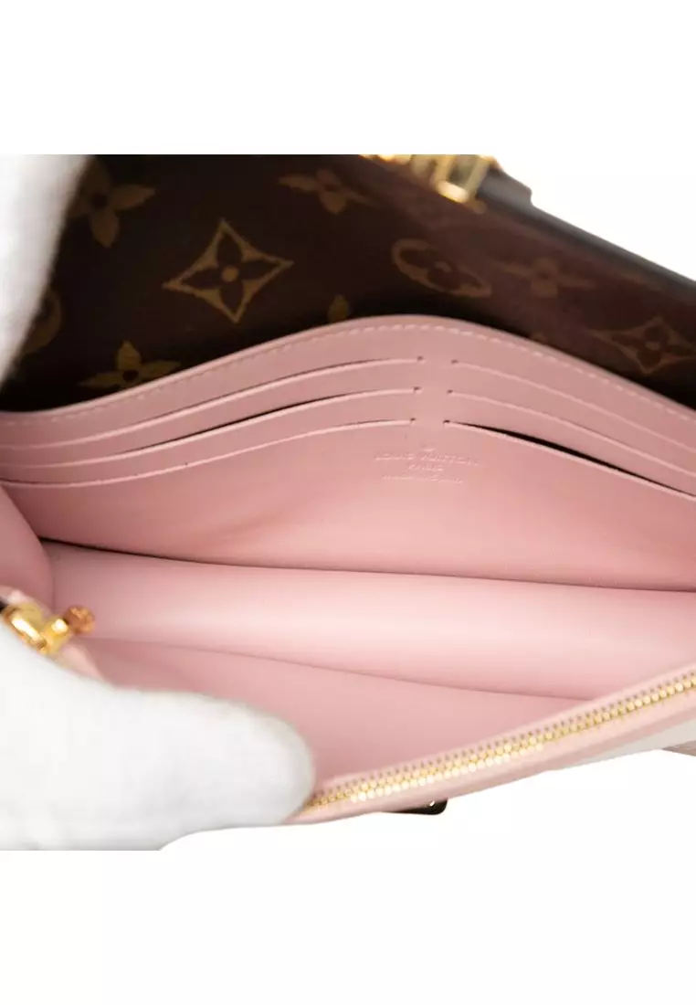Pre-Loved Louis Vuitton Portefeuille Cherrywood Wallet On Chain