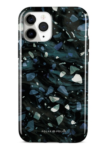 Polar Polar grey Nordic Terrazzo Gem iPhone 11 Pro Dual-Layer Protective Phone Case (Glossy) DDBB6AC984DFD3GS_1