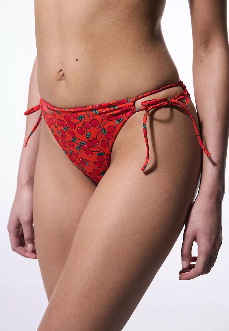 Chery Minimal Cut Cherry Bikini Bottom