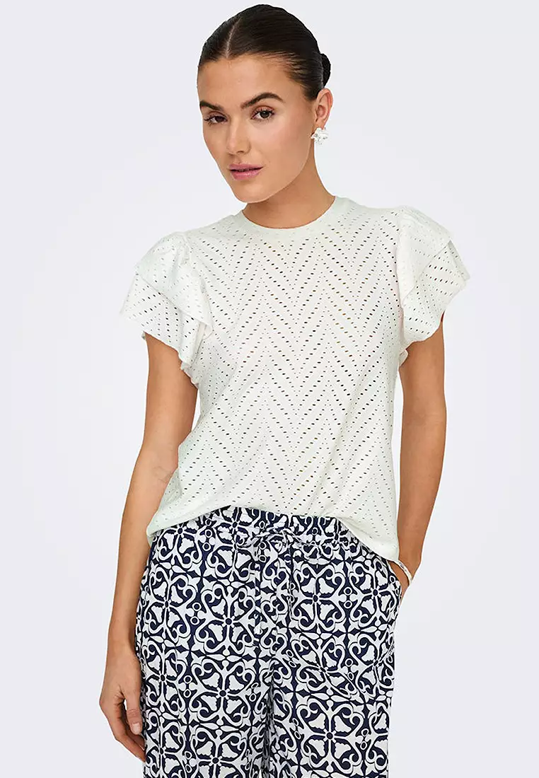 Sleeveless Frill Top