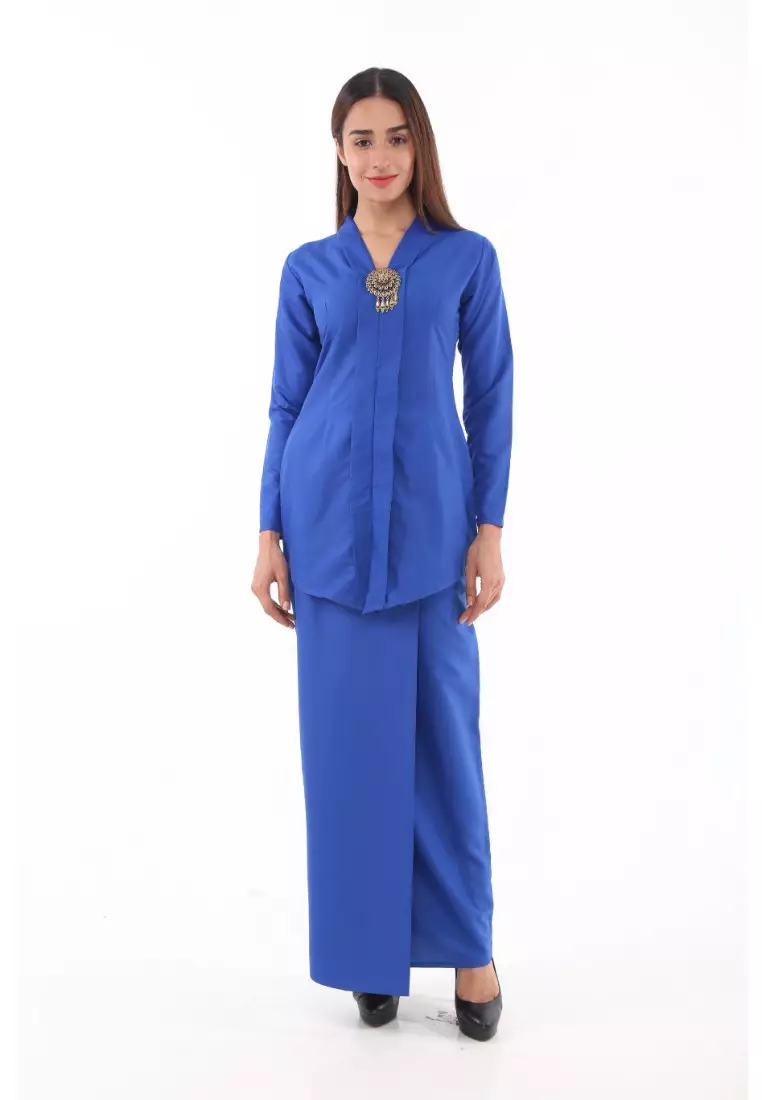Baju kebaya royal blue discount